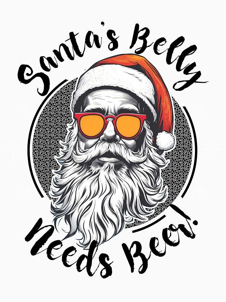 Santa Xmas beer Pop Art by ZenStickConcept