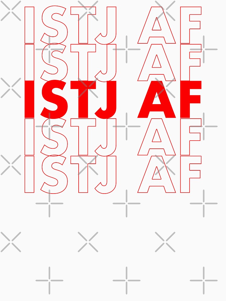 ISTJ AF Red Personality MBTI Funny Shirt by FanaticTee