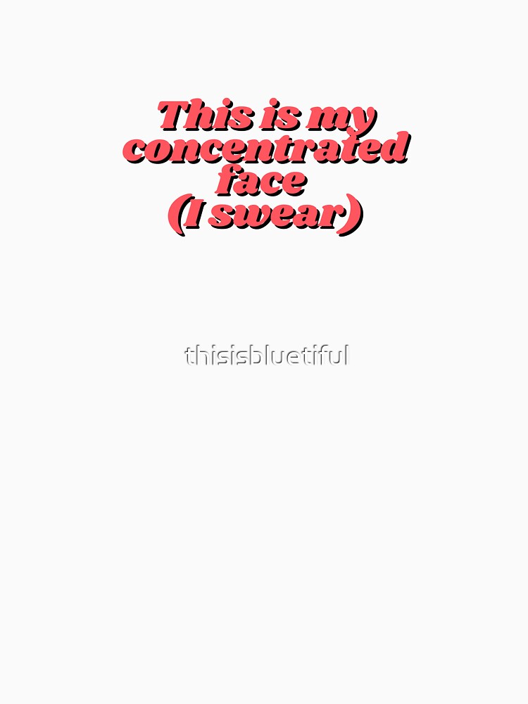 concentrated face by thisisbluetiful