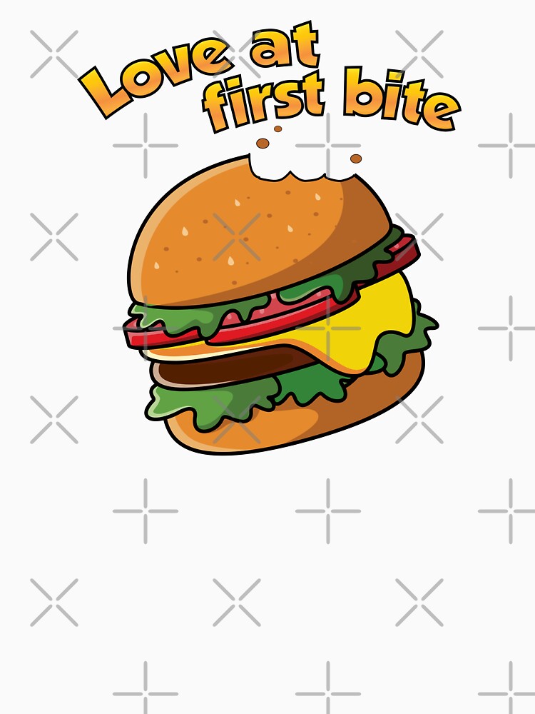 Love at first bite cheese burger by Donutlovers