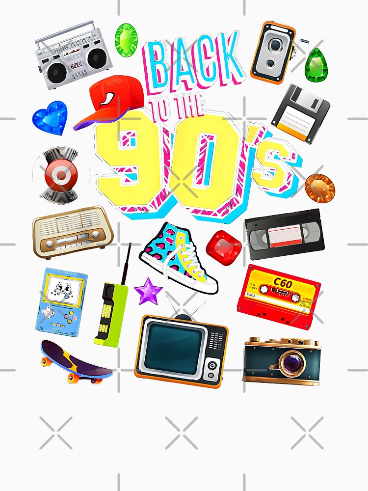 Men's Women's Kids Vintage The 90s Survival Kit Retro Graphic Design by Creatiforge