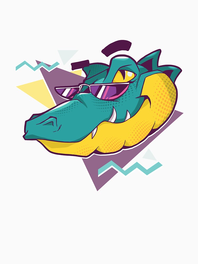Cool Alligator Crocodile - 90s Party Retro Nostalgia by AaaleXX