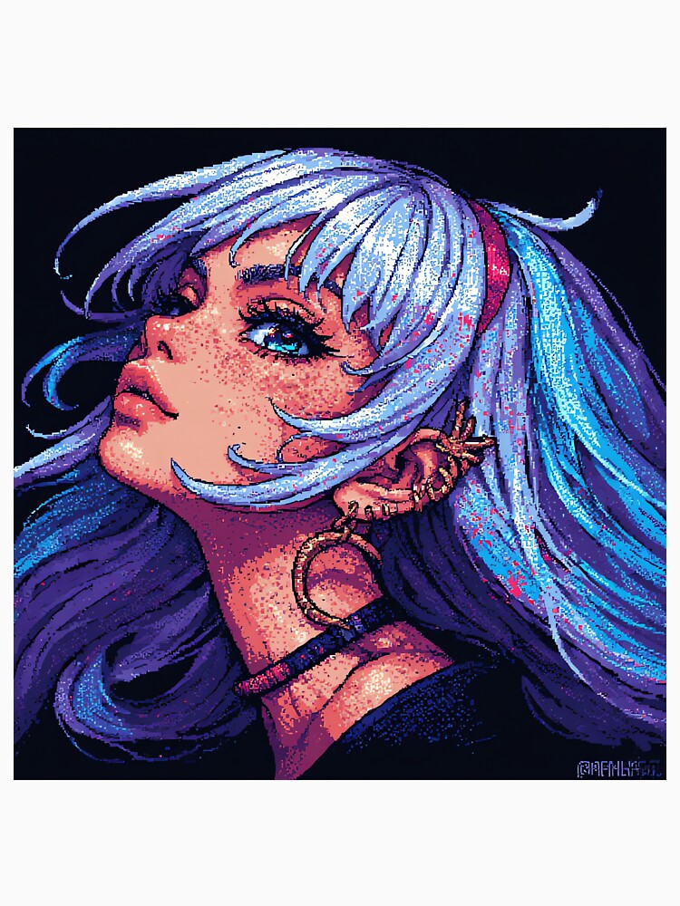 Retro cool Beautiful Girl colorful by jimcaza
