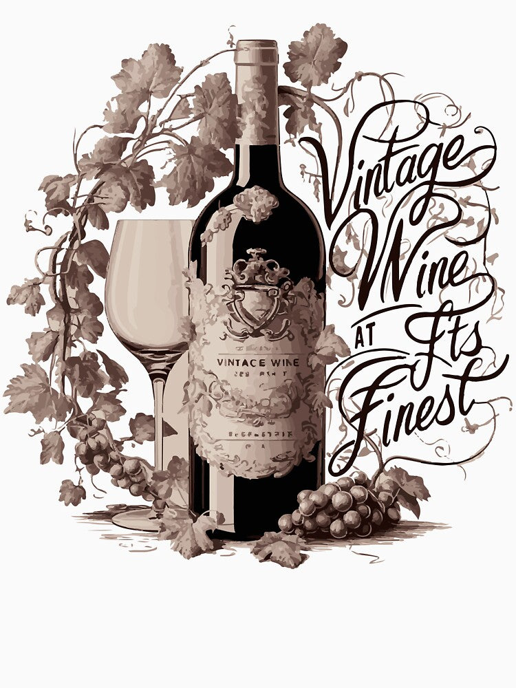 Vintage Wine At It's Finest by WineandWear