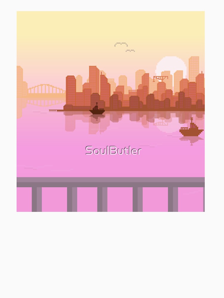 Pixel Art Ocean City by SoulButler