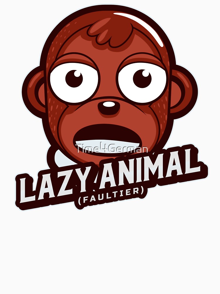 Sloth is Faultier (Lazy Animal) in German Funny Gift for Sloth Lovers by Time4German