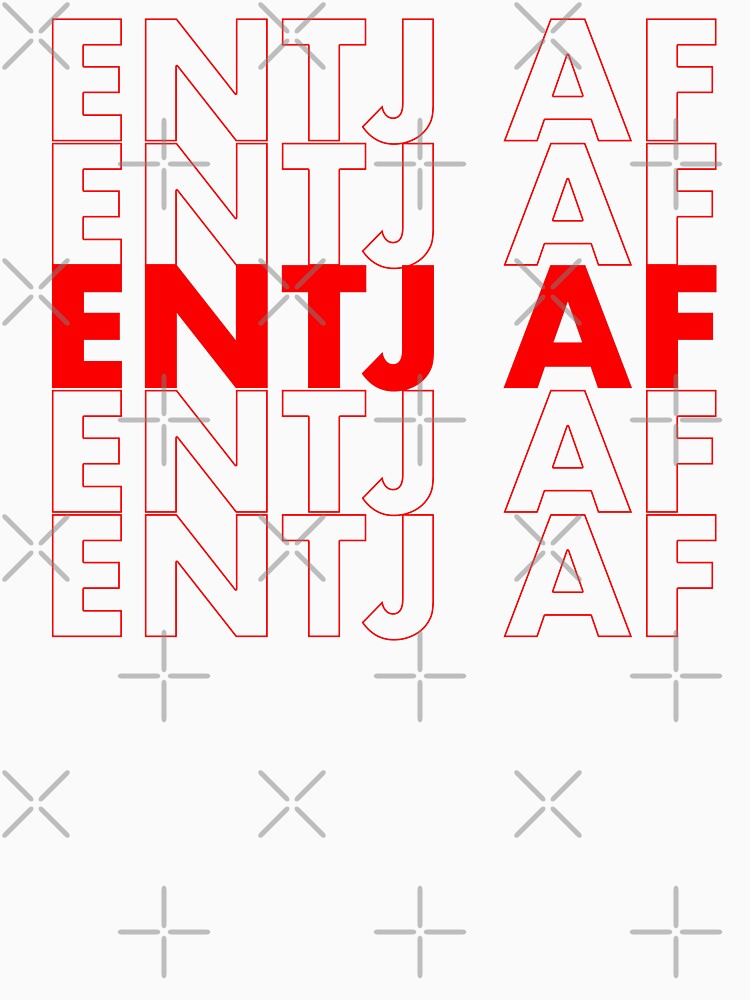 ENTJ AF Red Personality MBTI Funny Shirt by FanaticTee