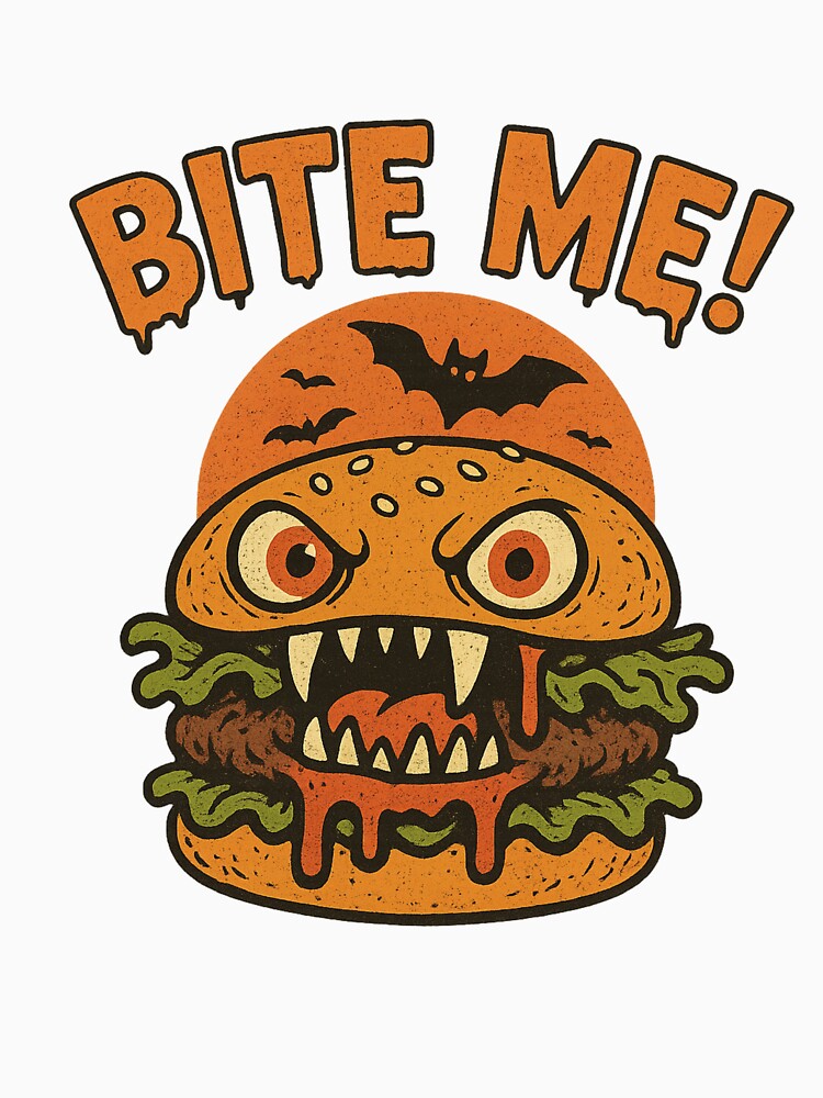 Halloween Scary Burger Monster by JudithLatko