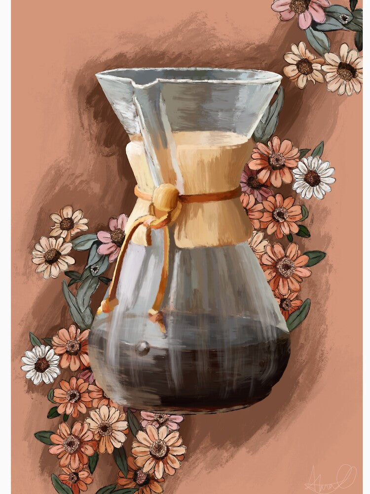 Chemex Print - Coffee Enthusiasts by alanaodonnell
