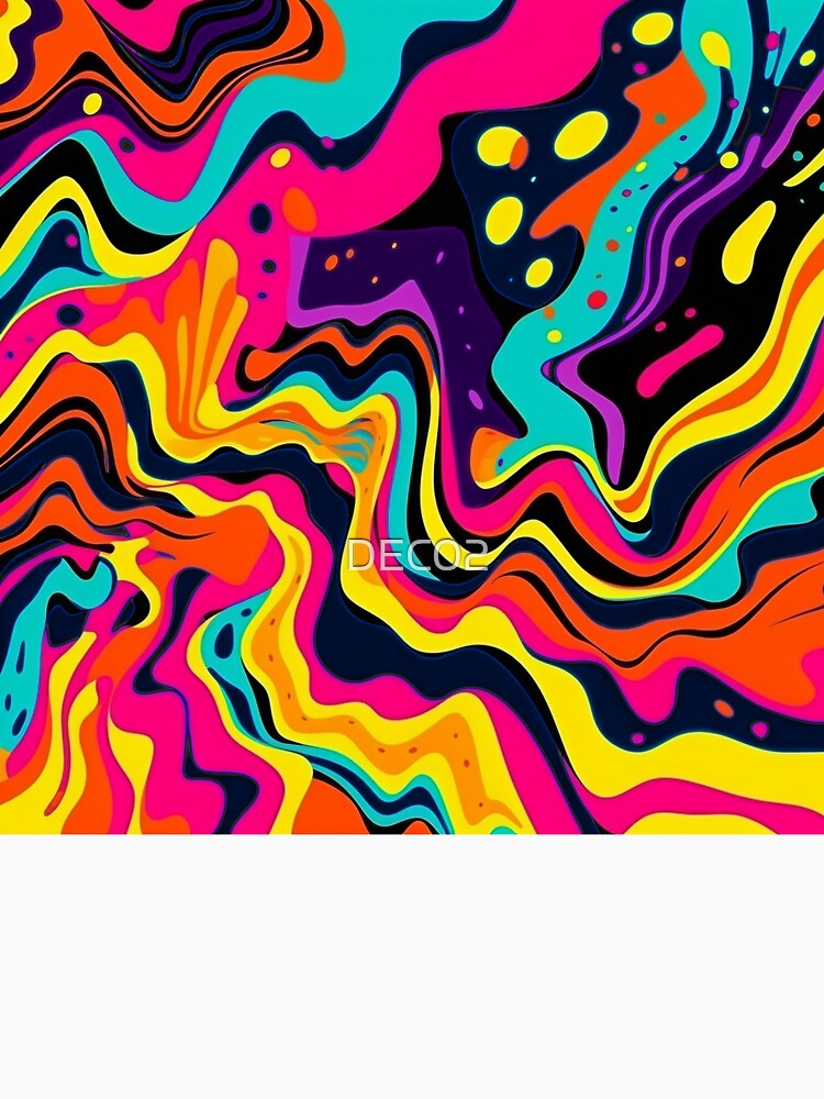 Pop Art Bold And Bright Colorful Abstract Designs by DEC02