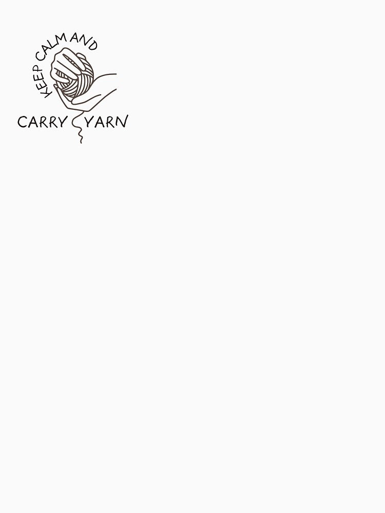 Keep calm and carry yarn knitting pun by 442b