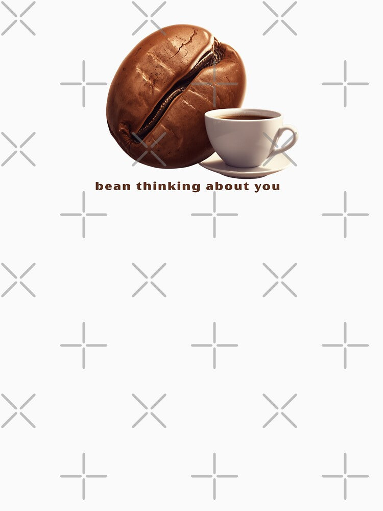 Bean Thinking About You - Cute Pun | TeeHee Puns Funny Design by TeeHee Puns