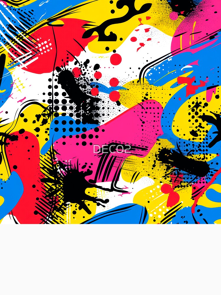 Pop Art Comic Book Cartoon-Style Colorful Abstract by DEC02