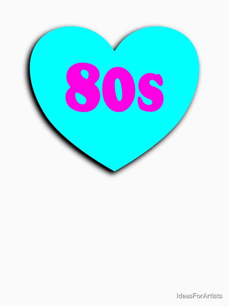 I love the 80s - Love the 1980s iridescent heart by Inspirationmotivation