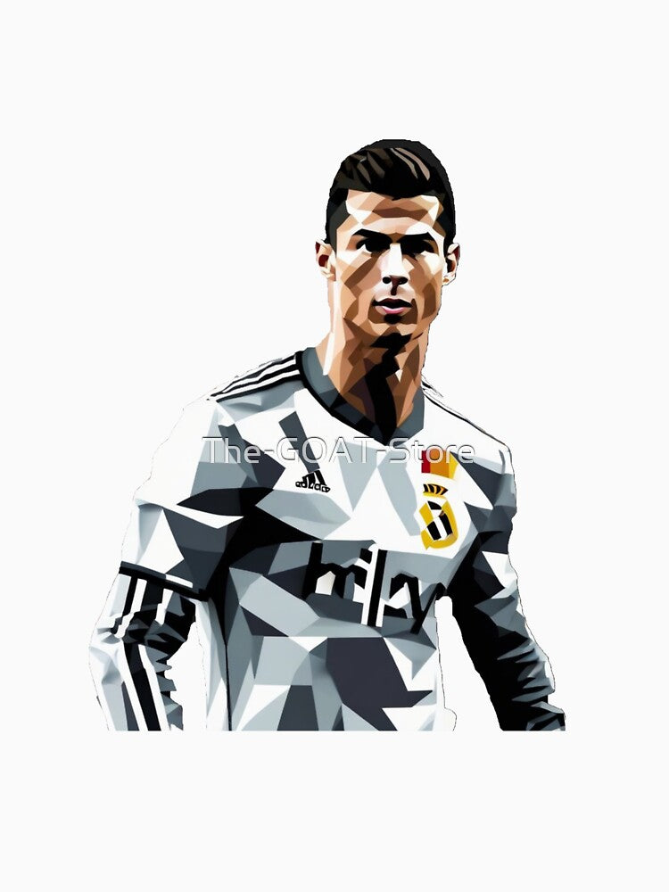 Cristiano Ronaldo CR7 Pixel Artwork Sticker Gift by The-GOAT-Store