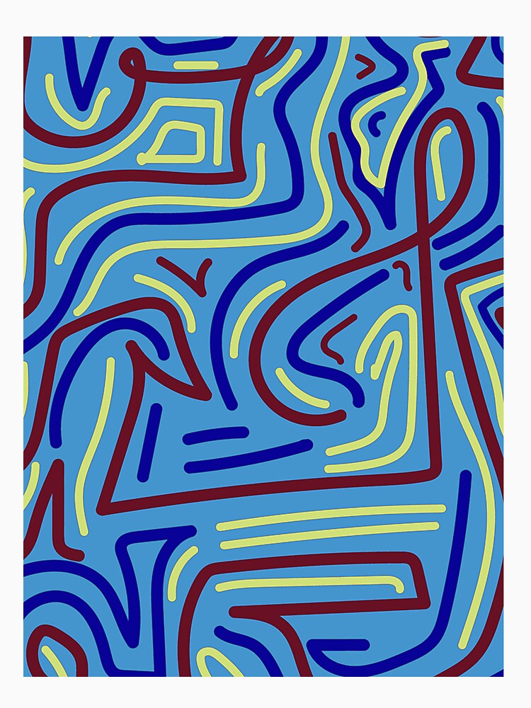90S Movie Theater Inspired Funky Swirling Pattern- Modern Life by sammiehyatt