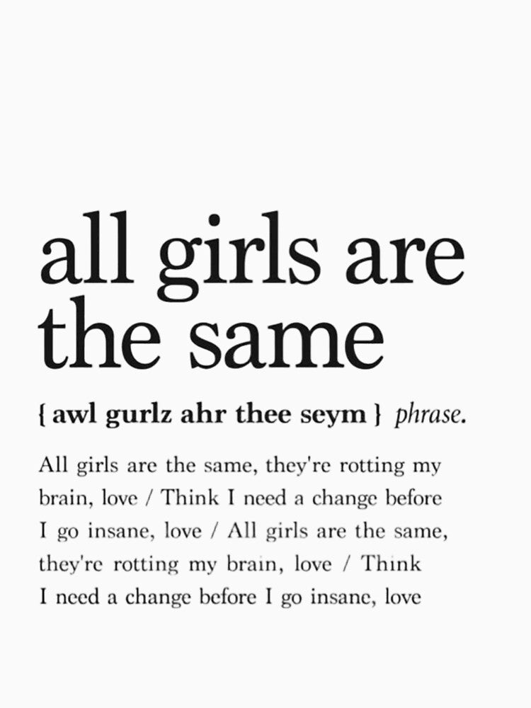 ALL GIRLS ARE THE SAME by ixam-mg