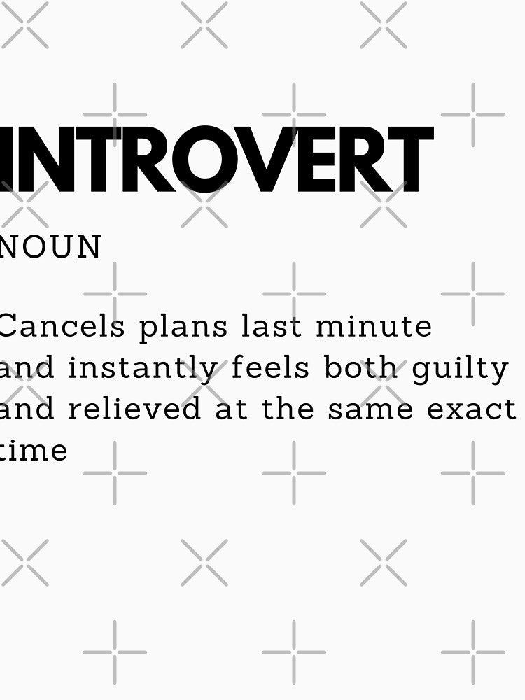 Introvert Mindset Humor Style Definition by PakoArtStudio