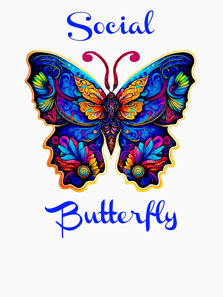Colorful extrovert Social Butterfly by Atteestude