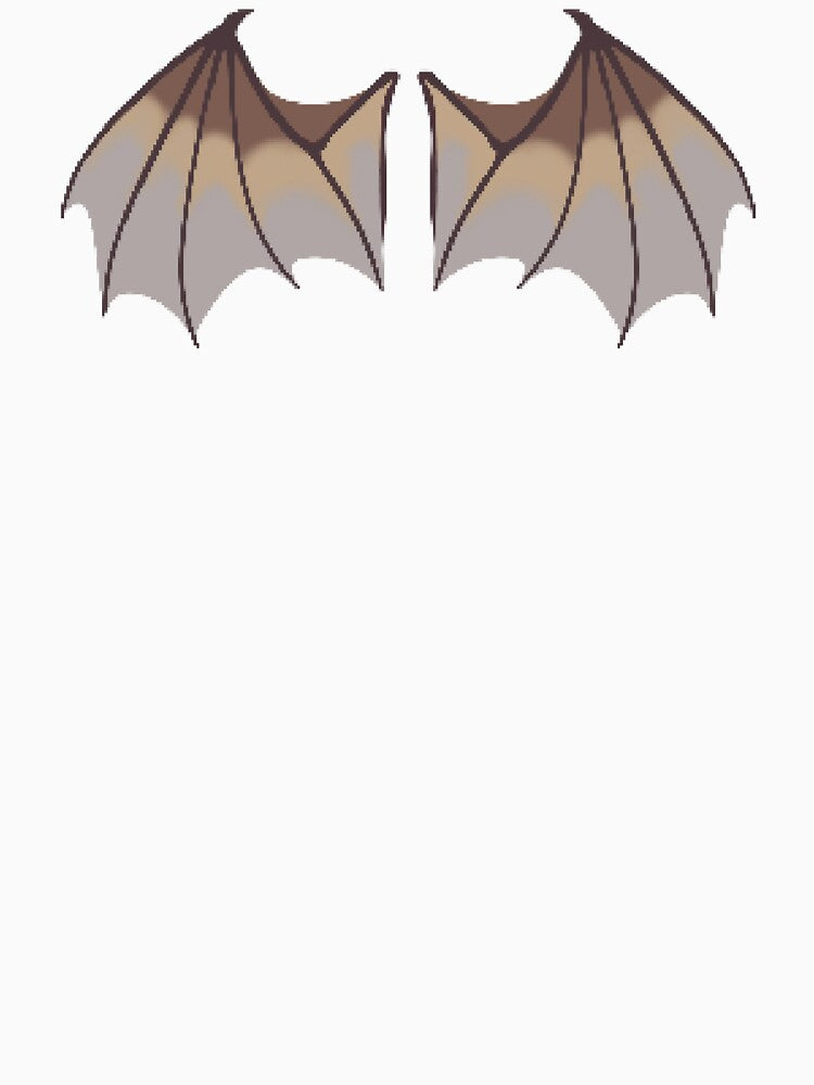 Amber Pixel Dragon Wings by CastielsWalmart