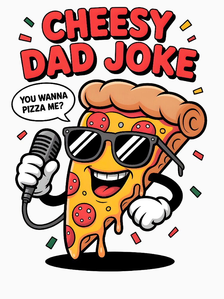 Cheesy Dad Joke Slice of Pizza by box-artshop