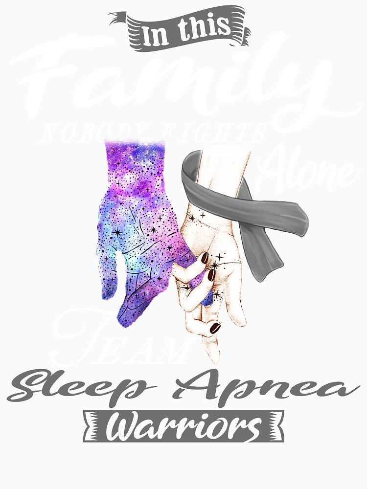 In This Family Nobody Fights Alone Team Sleep Apnea Warrior by deputylove