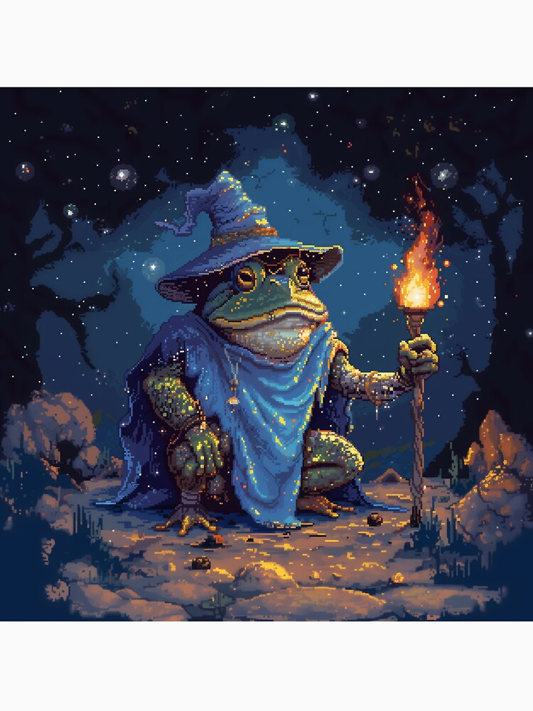 Toad Wizard Pixel Art by Kaos-Bit