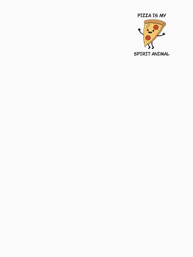 Pizza Is My Spirit Animal – Funny Pizza Slice Cute Food Meme Design by klebtgut