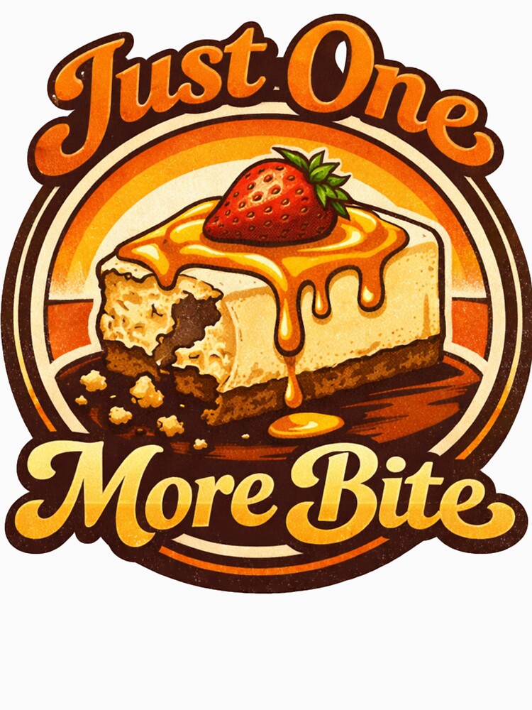 Just One More Bite – Funny Food Lover Snack Humor Design by rushaib