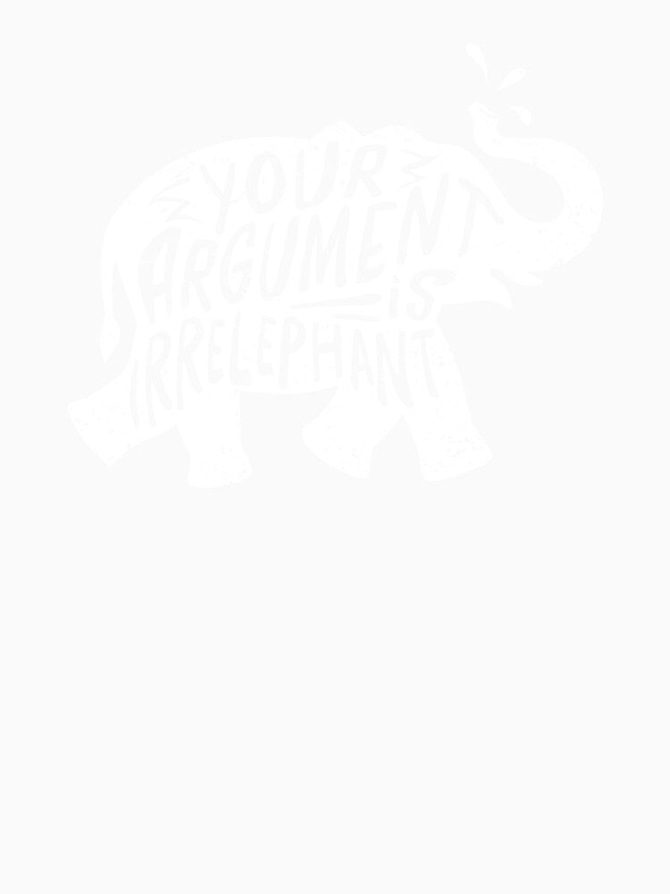 Funny Elephant Irrelephant Pun graphic for Pun Lovers by Lisbob