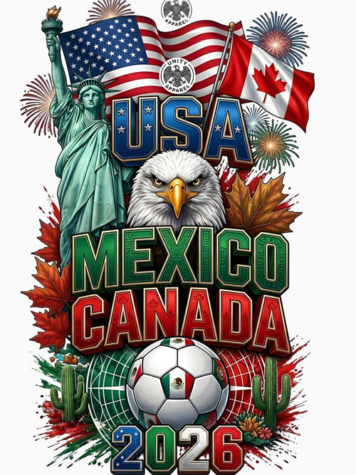2026 World Cup Mexico USA Canada Soccer by Sovereign Supply Co.