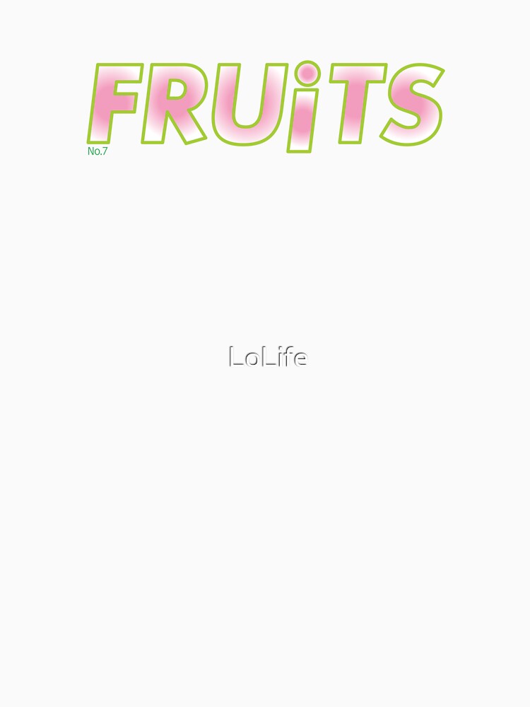 Fruits Tokyo Street Fashion Graphic Logo – Y2K Indie Sleaze Style by LoLife