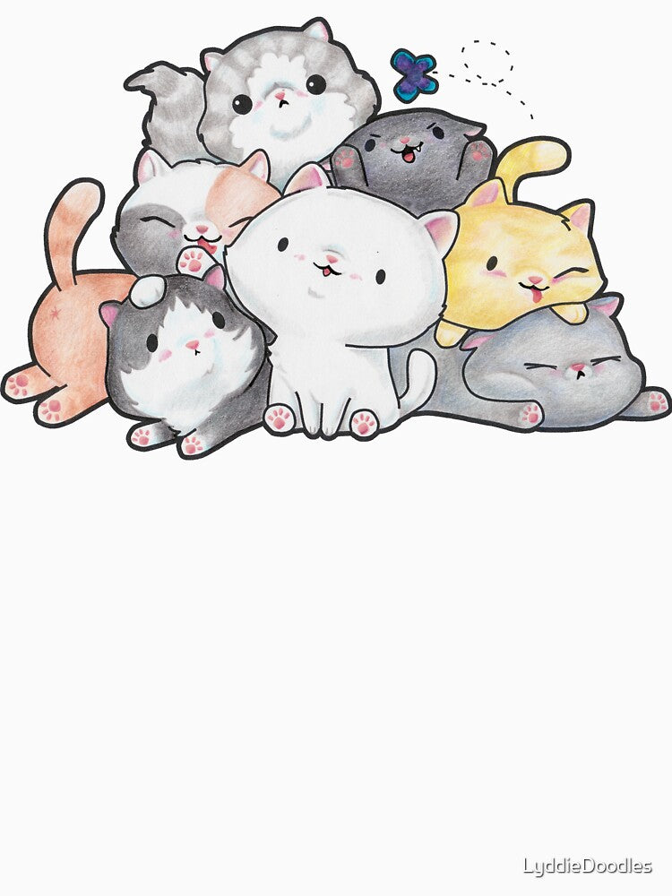 Pile of Kittehs by LyddieDoodles