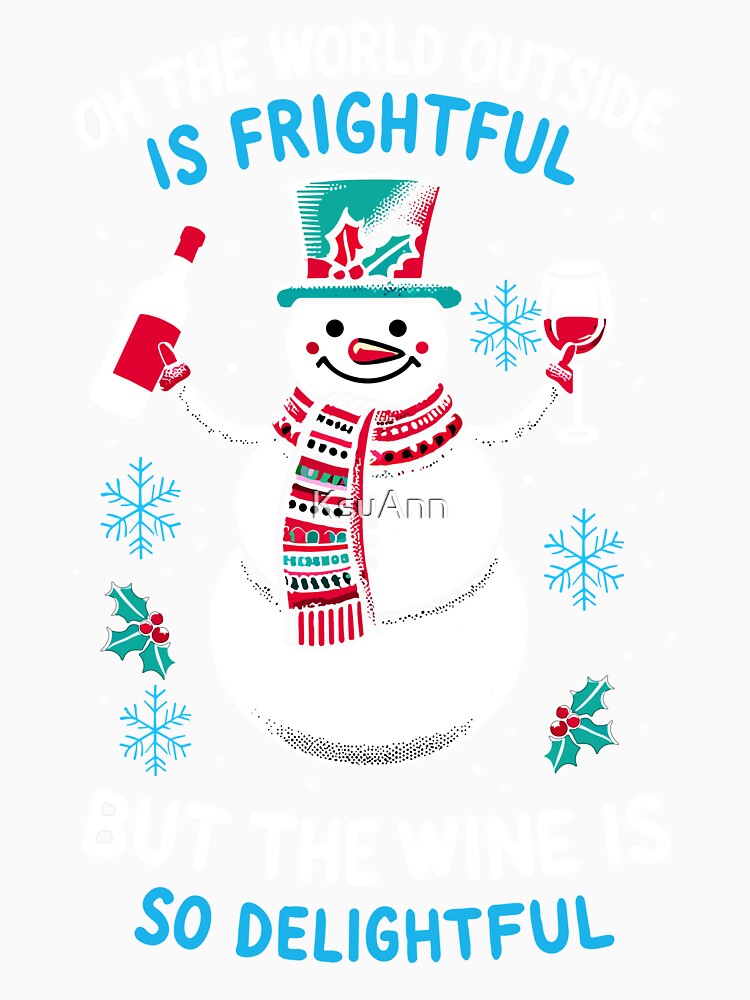 Funny Wine Gifts Men Women Wine Ugly Christmas Wine by KsuAnn
