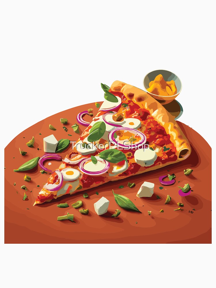 Cute triangle of pizza by TruckerPLShop