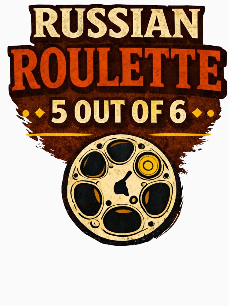 Russian Roulette 5 Out Of 6 Shirt - Dark Humor by WhyNotZuK