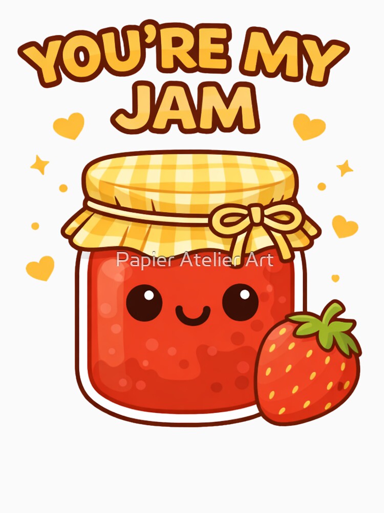 You're My Jam Cute Food Pun by Papier Atelier Art