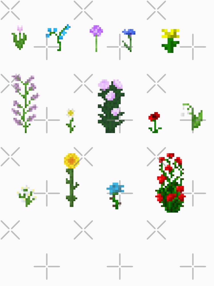 Flower Collection | Pixel Art Flowers by vitrar