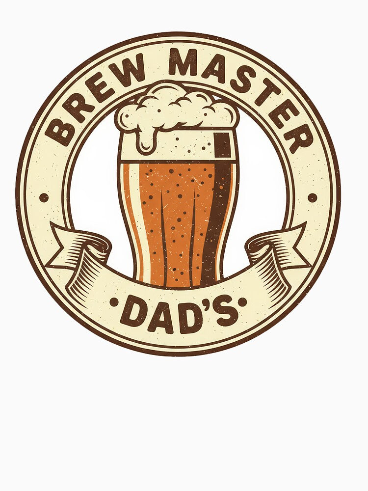 Brew Master Dad Retro Badge by Teeny Quities