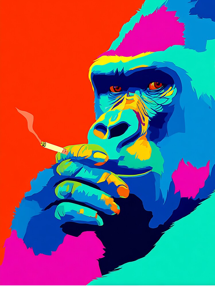 Pop Art Gorilla by KJNihonDesigner
