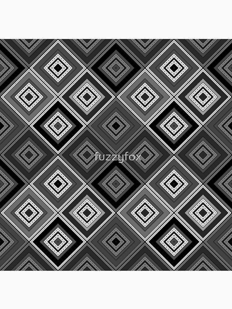 black and white patchwork squares by fuzzyfox