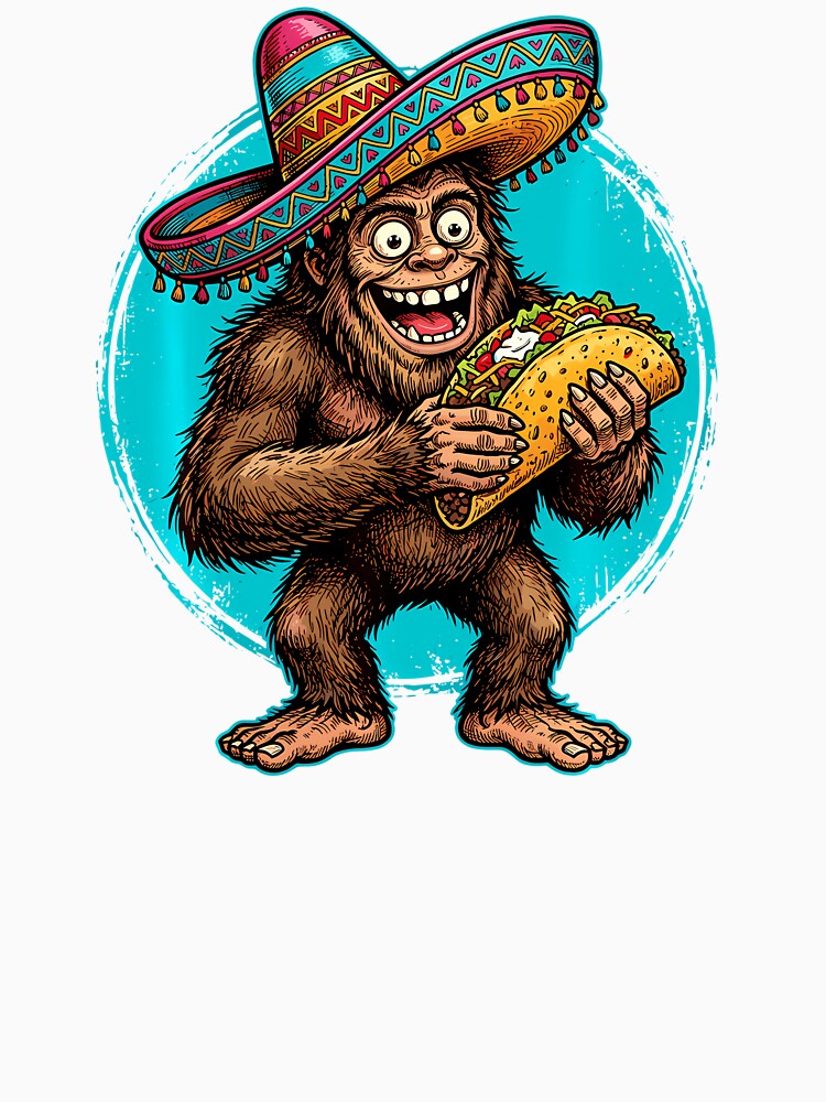 Bigfoot Taco Sombrero Fiesta by irifine