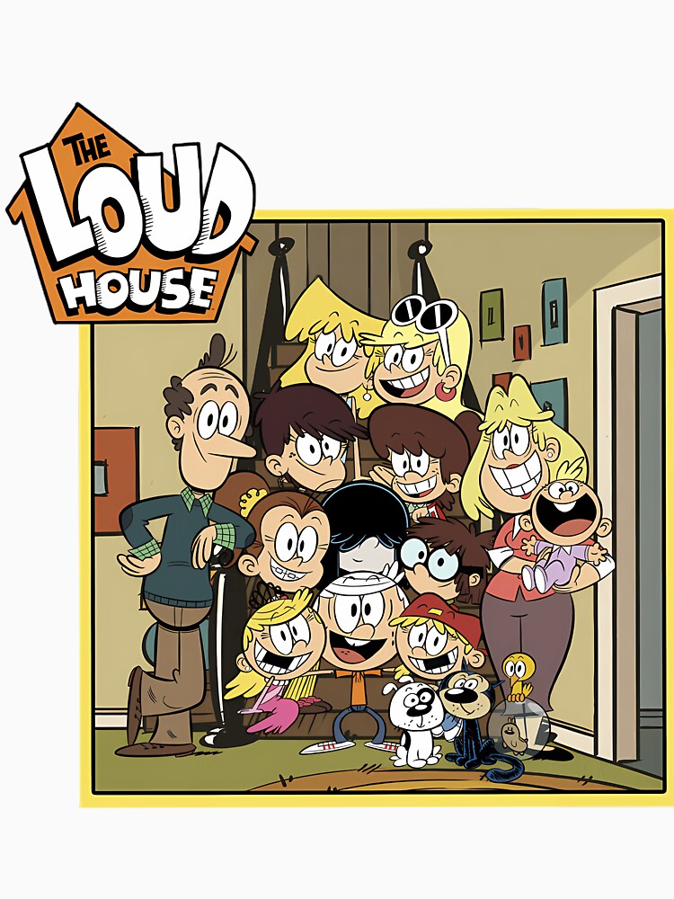 Busy House Family Big Cartoon Funny in Vintage by CheekyViviana