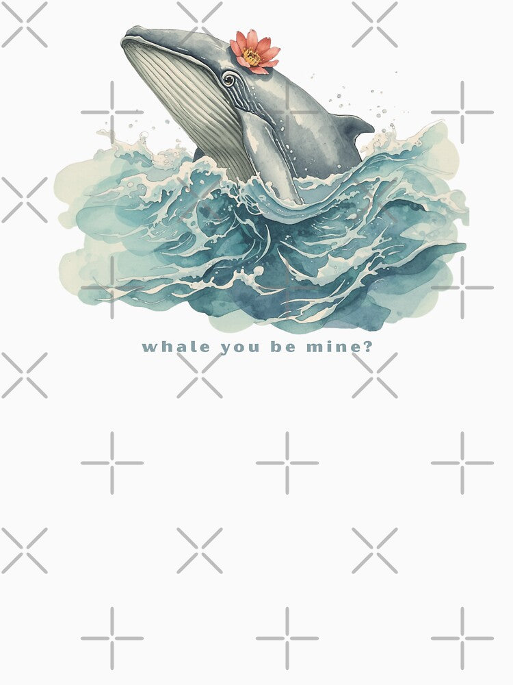 Whale You Be Mine? - Cute Pun | TeeHee Puns Funny Design by TeeHee Puns