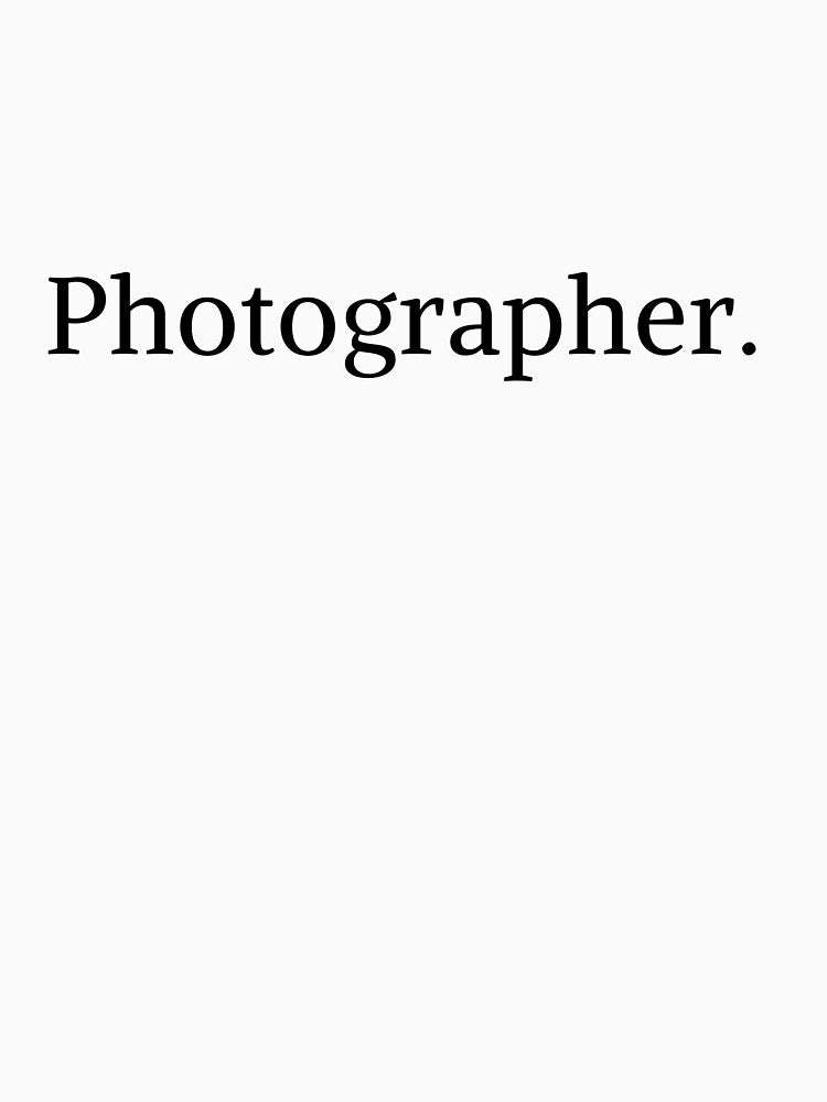 Photographer Modern Minimal Text Design (Black) by Mathew T Photography