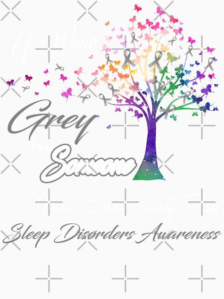 I Wear Grey For Someone I Miss Sleep Disorders Awareness by Gillosina