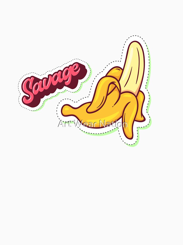 Savage Banana 3d Art Stylish by Art Wear Nation