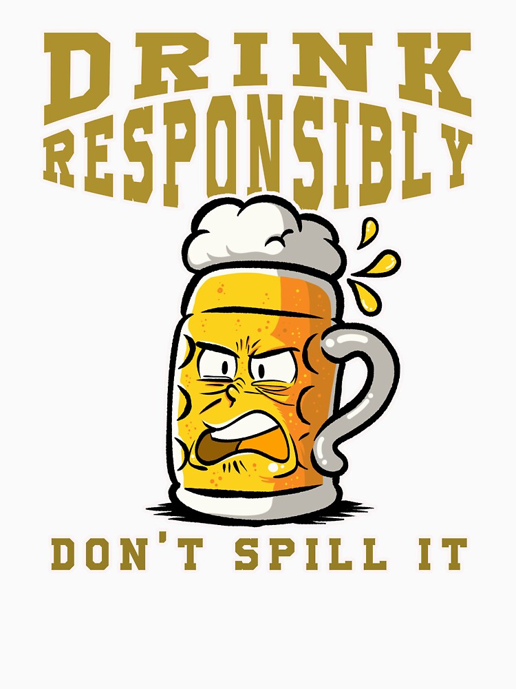 Cheers Without Spills: Bold Beer Lover's Art by ImaginarStore