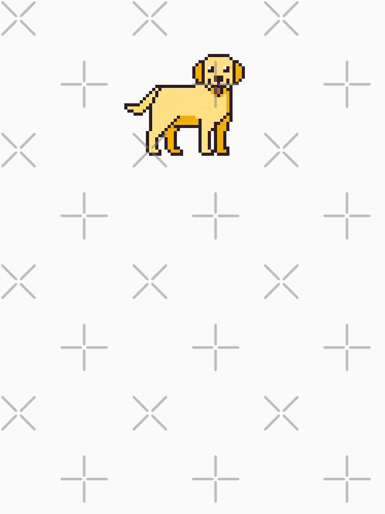 Pixel Art Golden Retriever Sticker by uxcomshop