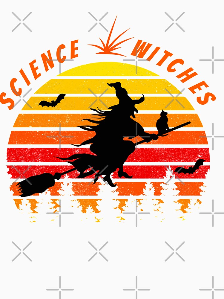 Science halloween vintage sunset witches by Nadey